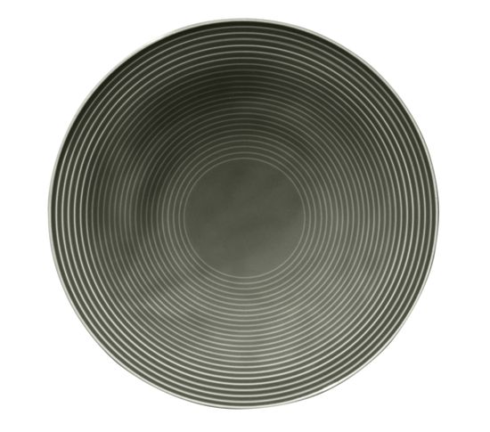 Beat pearl-grey: Plate deep 22,5 cm, Seltmann porcelain