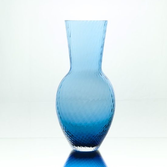 BREEZE Vase – Blue, 29 cm, Pačinek GLASS