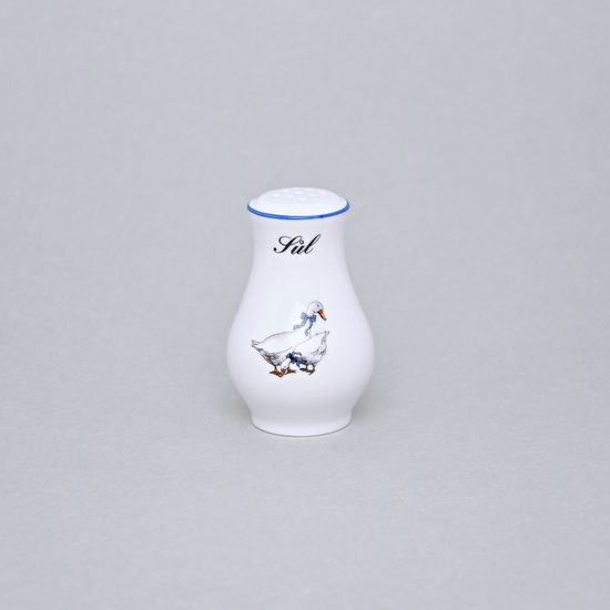 Salt shaker 7,5 cm, Český porcelán a.s., Goose