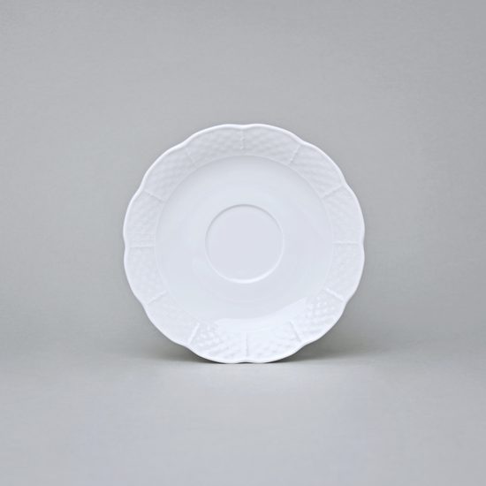 Saucer 155 mm, Thun 1794, karlovarský porcelán, NATÁLIE white