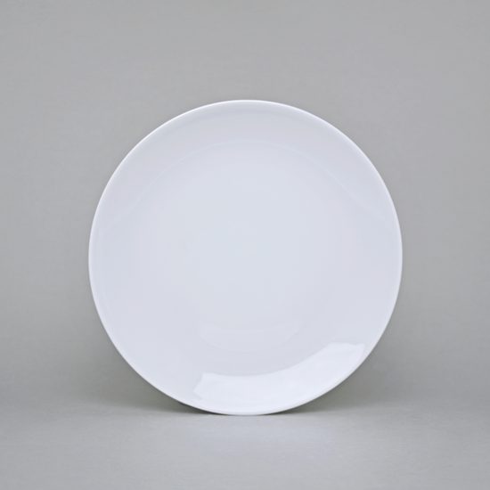 Plate breakfast 21 cm, Coups white, Thun 1794 Carlsbad porcelain