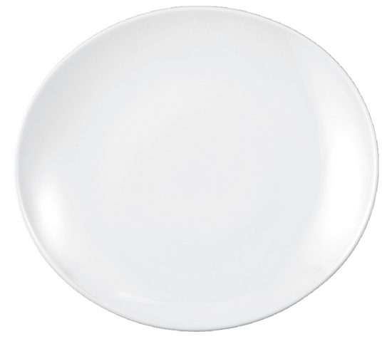 Plate oval flat 29 cm, Modern Life UNI white, Seltmann Porcelain