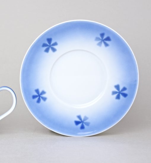 Saucer 15 cm, Thun 1794, Carlsbad porcelain, BLUE CHERRY