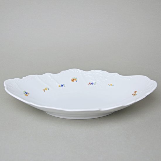 Bread basket 34 cm, Thun 1794, Carlsbad Porcelain, BERNADOTTE hazenka