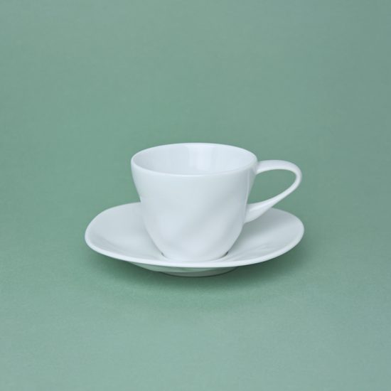 Šálek 180 ml a podšálek 15 cm na kávu, Flamenco, G. Benedikt 1882