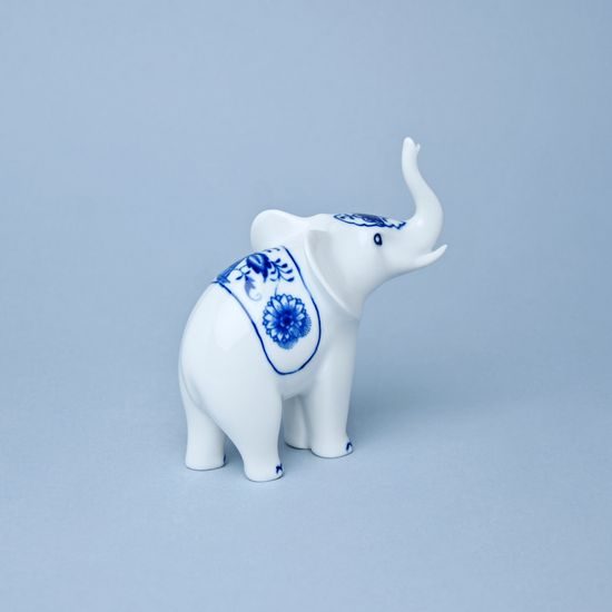 Elephant I. 12 cm, Original Blue Onion Pattern