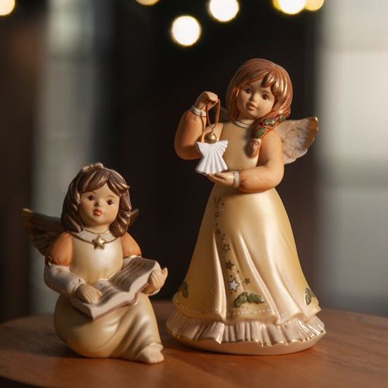 Anděl pějící 9,5 / 7,5 / 10 cm, kamenina, Goebel