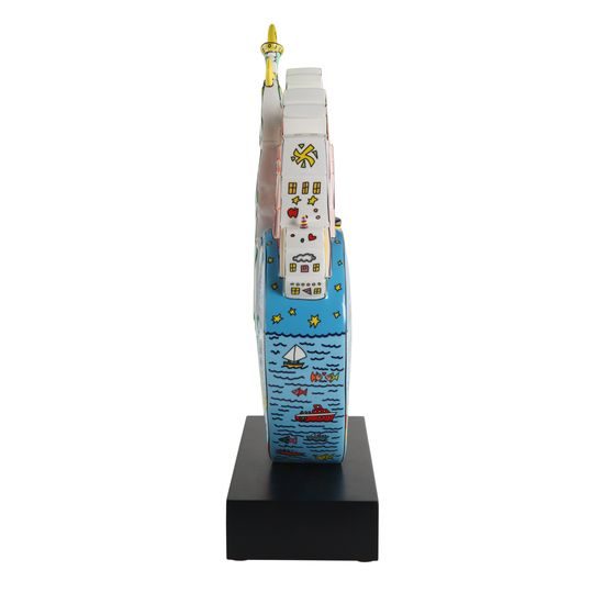 Figurine James Rizzi - Big Apple on Liberty, 32 / 15 / 54 cm, Porcelain, Goebel