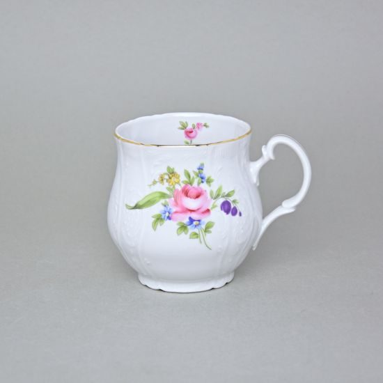 Mug Jonas 310 ml, Thun 1794 Carlsbad porcelain, BERNADOTTE Meissen Rose