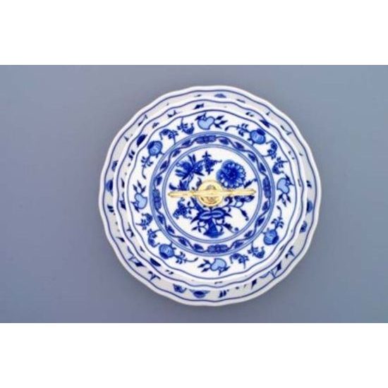 Plate 24 cm with hole (spare part) for 3 pcs. compartment dish, Original Blue Onion pattern