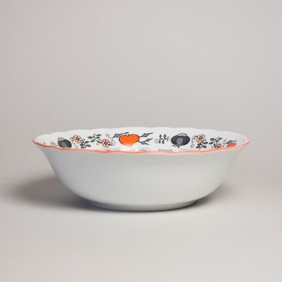 Cibulák oranžový: Mísa kompotová vysoká 21 cm, Český porcelán a.s.