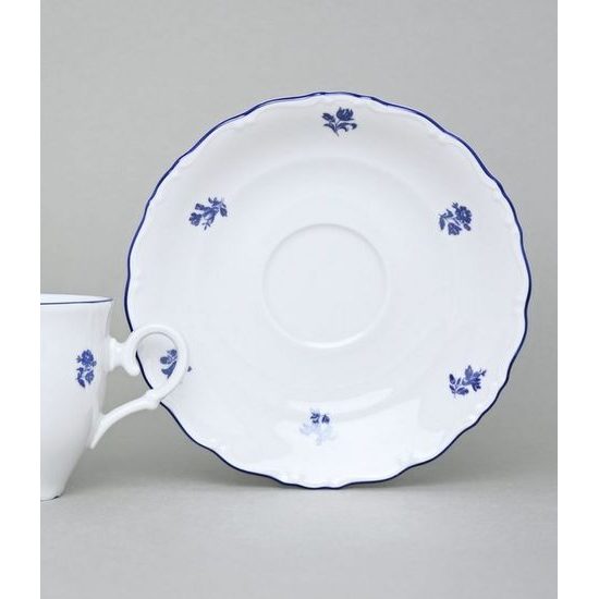 Saucer 155 mm, Ophelie blue házenka, Thun 1794