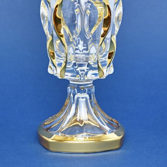 Vase footed Rhapsody 40,5 cm, gold decor, RoyalCrystal