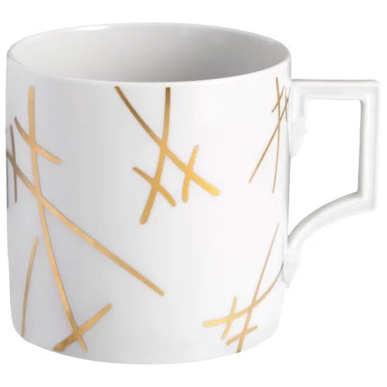 Hrnek Berlin velký 500 ml - zlaté míšeňské meče, Míšeňský porcelán