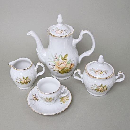 Mocca set for 6 pers., Thun 1794, Carlsbad porcelain, BERNADOTTE 023011