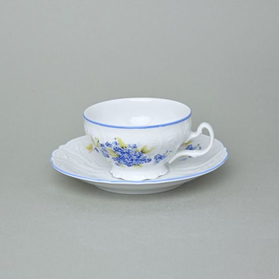 Šálek čajový 205 ml, Thun 1794, karlovarský porcelán, BERNADOTTE pomněnka