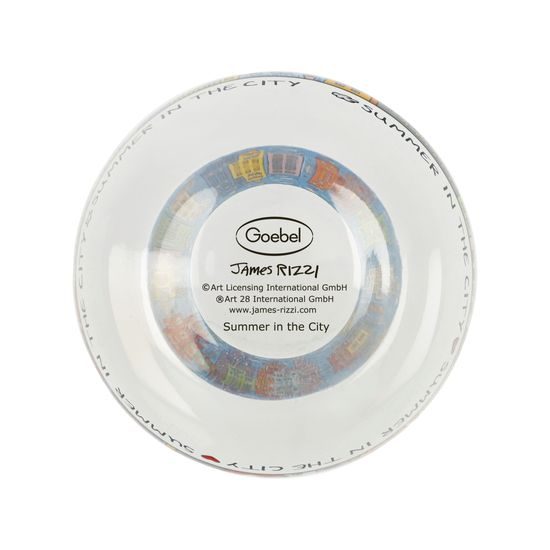 Wind light James Rizzi - Summer in the City, 8,5 / 8,5 / 9,5 cm, Glass, Goebel