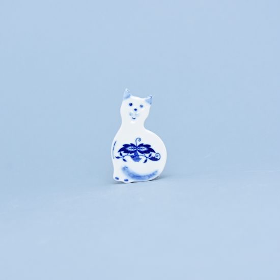 Magnet Cat 6,6 cm, Original Blue Onion Pattern