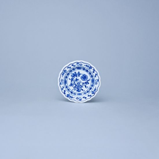 Talíř mělký mini 9 cm, Cibulák, originální z Dubí