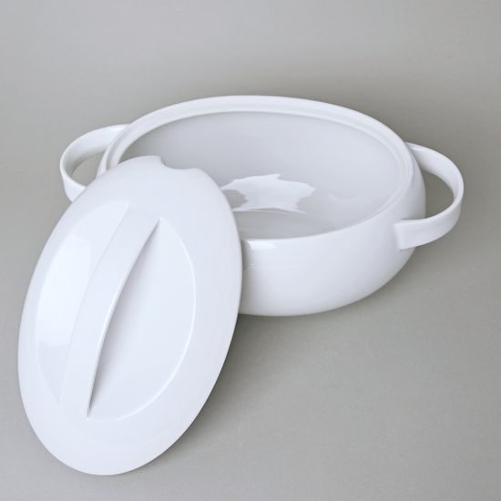 Víko k míse polévkové 2,9 l, Thun 1794, karlovarský porcelán, Loos nedekor