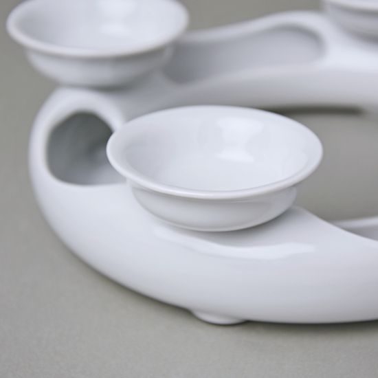 Svícen adventní 18 cm, Bílý porcelán, Český porcelán a.s.