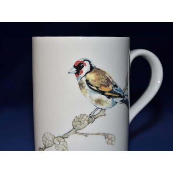 Birds collection - Goldfinch: Mug Lucy 320 ml, English Fine Bone China, Roy Kirkham