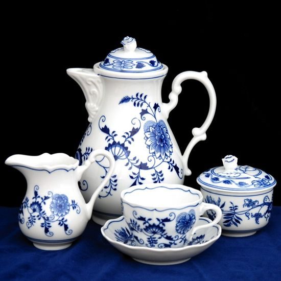 Coffee set for 6 pers., Original Blue Onion Pattern