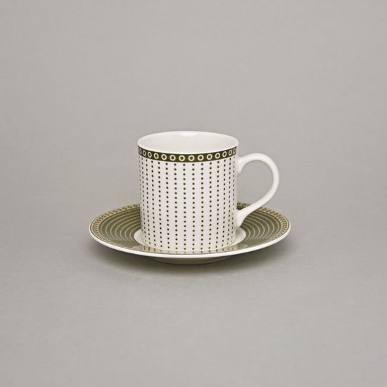 Šálek espresso 90 ml + podšálek 115 mm, Thun 1794, karlovarský porcelán, Cairo 30381 ivory