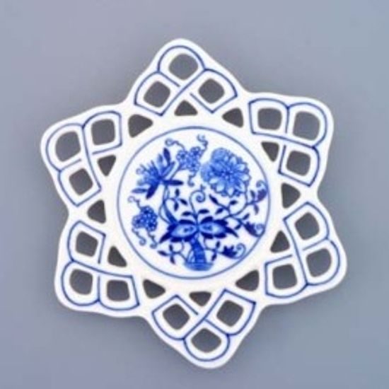 Christmas decoration - Snow flake 10,4 cm, Original Blue Onion Pattern