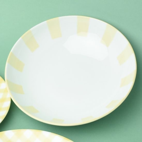 Soup plate / bowl 22 cm, yellow, G. Benedikt 1882