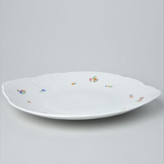 Cake plate with handles 27 cm, Thun 1794 Carlsbad Porcelain, BERNADOTTE hazenka