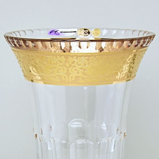 Křišťálová váza Romantic Tulipán, v: 255 mm, Zlato, Aleš Zvěřina - AZ Design