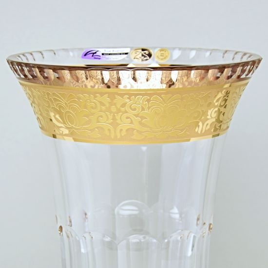 Crystal Vase Romantic - Tulip, h: 255 mm, Gold, Ales Zverina - AZ Design