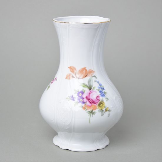 Váza 23 cm, Thun 1794, karlovarský porcelán, BERNADOTTE míšeňská růže