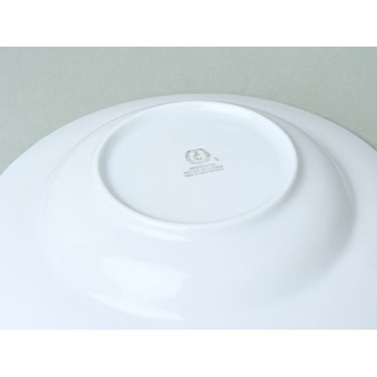 Zlatá páska: Talíř hluboký 23 cm, Thun 1794, karlovarský porcelán, BERNADOTTE