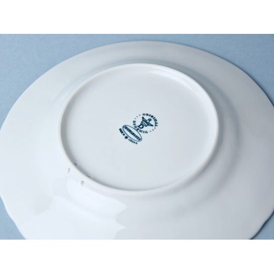 Vánoční / výroční talíř 2007 závěsný 18 cm, reliéfní, Cibulák, originální z Dubí