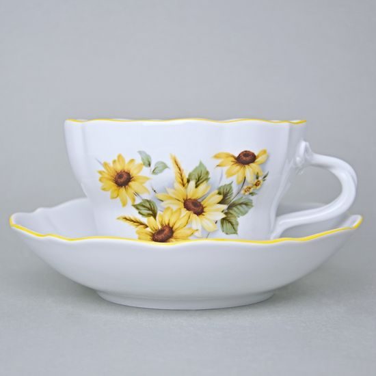 Šálek a podšálek D, 400 ml, Rudbégie, Český porcelán a.s.