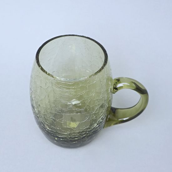 Beer mug - Krakle (Green), 500 ml, Floriánova huť