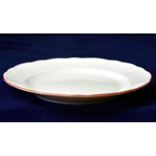 Red line: Plate dining 26 cm, rokoko white, Cesky porcelan a.s.