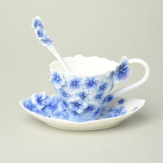 Floral Bouquet Collection porcelain cup and saucer 16 cm, FRANZ Porcelain