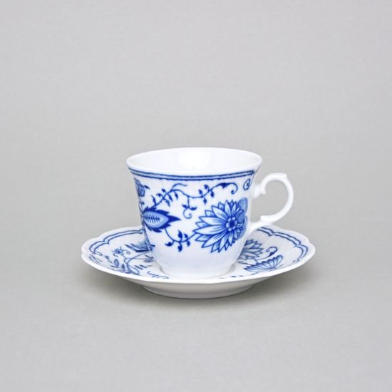 Cup tall 130 ml + sacuer 135 mm, Thun 1794, karlovarský porcelán, NATÁLIE Blue Onion