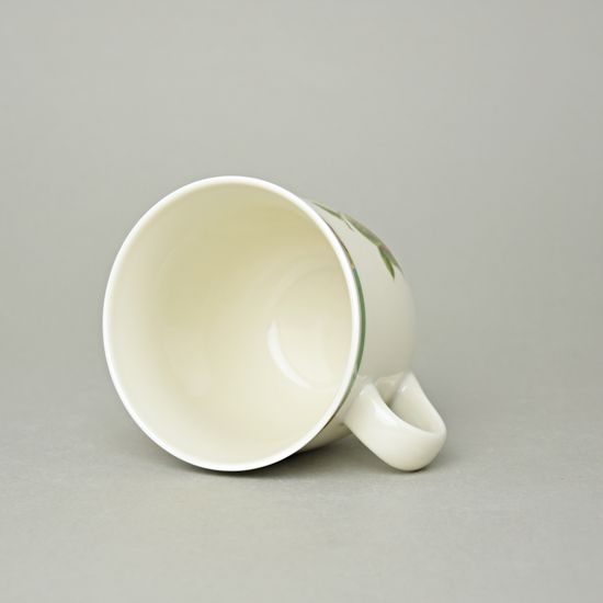 Hrnek Mirek 400 ml, slonová kost s dekorací ovoce, Český porcelán a.s.