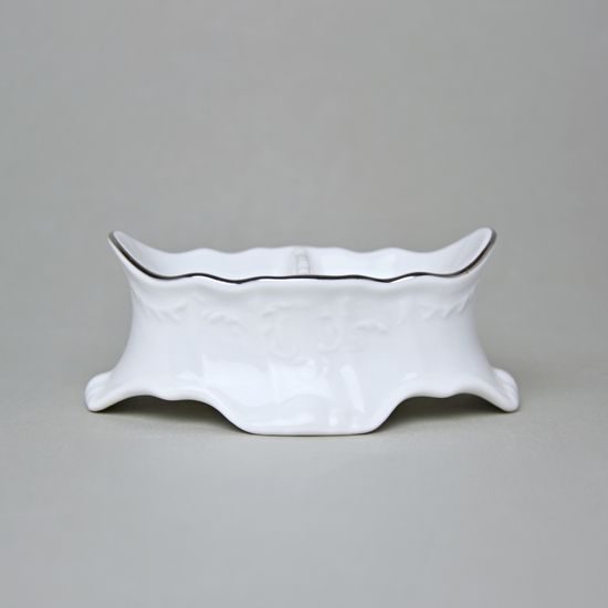 Dvojmistička sůl/pepř 13 x 5 cm, Thun 1794, karlovarský porcelán, BERNADOTTE platina