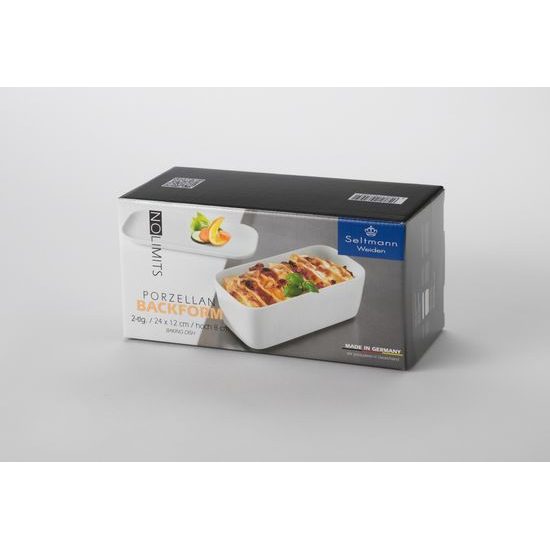 Mísa zapékací s víkem 24 x 12 x 8 cm, NO LIMITS, porcelán Seltmann