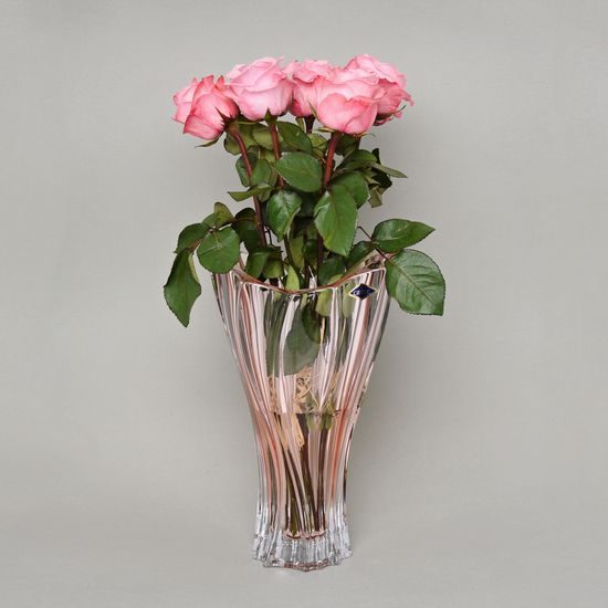 Crystal Vase Plantica, Pink 32 cm, Aurum Crystal