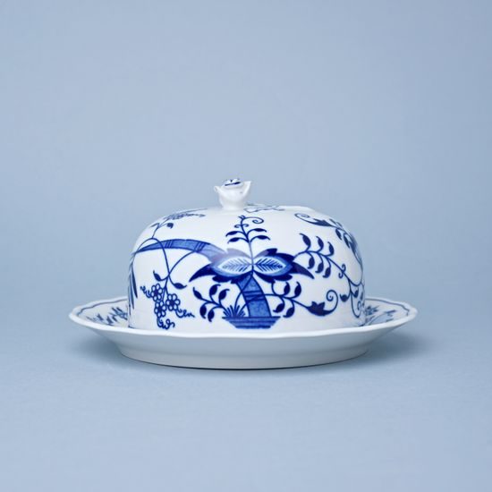Cheese jar round - complet, Original Blue Onion Pattern
