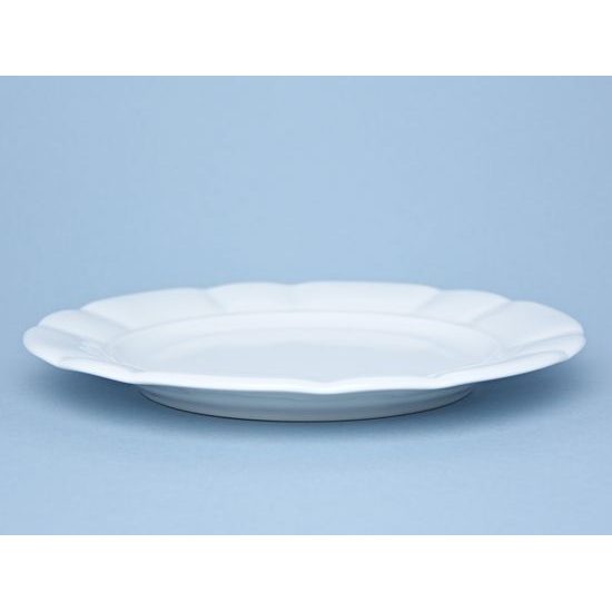 Plate dining 28 cm, Benedikt white, G. Benedikt 1882