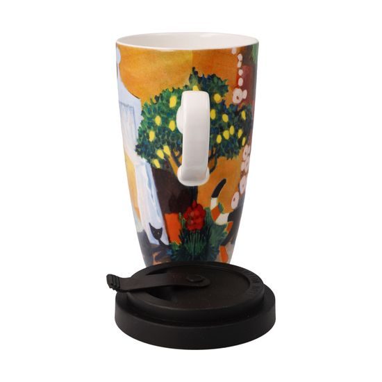 Hrnek s sebou Una bellissima giornata, 0,5 l, jemný kostní porcelán, R. Wachtmeister, Kočky Goebel