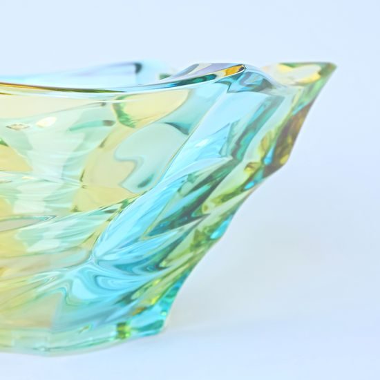 Křišťálová mísa FLAMENCO Lemon 29,5 cm, Bohemia Treasury