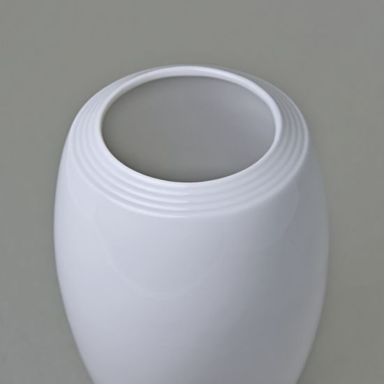 Vase middle 170 mm, Thun Calsbad porcelain, Lea white